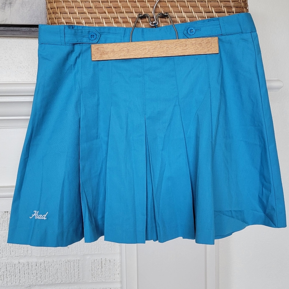 Vintage Head Blue Zip-Up Tennis Skirt Women's Size 12